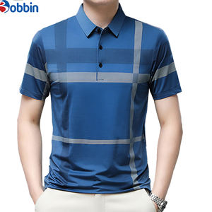 คอลเลคชั่นฤดูร้อนใหม่ เสื้อโปโลผู้ชายแฟชั่น เสื้อโปโลธุรกิจ ลายทาง แขนสั้น สวมใส่สบายๆ สำหรับเดินทาง พร้อมลวดลาย - Product Image 1