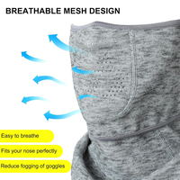 Cagoule respirante coupe-vent à séchage rapide quatre saisons, confortable et extensible, couvrant entièrement la tête pour les sports de plein air