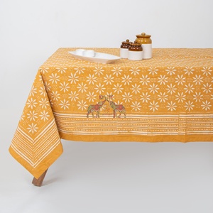 Última Colección Dabu, Mantel de Algodón Hecho a Mano con Estampado Floral Indio, Decoración para Bodas, Cubierta de Mesa - Product Image 2