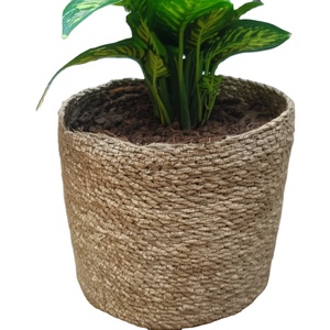Maceta de Espuma de PE Tejida, Estilo Natural, Decoración Interior con Vegetación Artificial, Reutilizable, Reciclable, Hojas Mixtas de Alta Simulación - Product Image 1