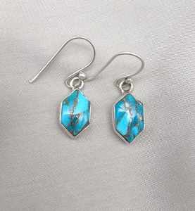 Pendientes de Plata de Ley 925 con Turquesa Azul Cobre, Estilo Art Deco, Certificados por IGI, Regalo de Boda, Joyería para Mujer, Venta al Por Mayor OEM - Product Image 5