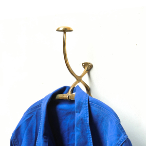 Golden Metal Wall-Mounted Coat Hanger Standard Size Towel <b>Hooks</b> for Home Living Room & <b>Bathroom</b> Usage Accessories Supplies - Product Image 6
