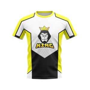เสื้อฟุตบอลคิง แขนสั้นสำหรับผู้ชาย พิมพ์ลายแบบซับลิเมชั่น คอกลม ระบายเหงื่อได้ดี ผลิตจากโพลีเอสเตอร์ ทรงปกติ - Product Image 1