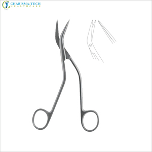 Ciseaux chirurgicaux cardiovasculaires en forme de S DeBakey, en acier inoxydable, avec manche décalé, pour usage médical manuel - Product Image 1