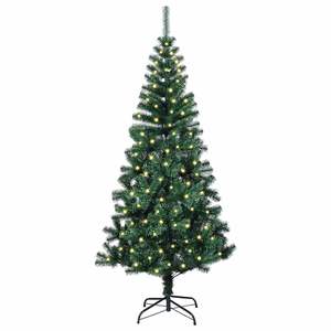 Sapin de Noël artificiel vert pré-éclairé de 59,1 pouces, en PVC et métal - Product Image 3