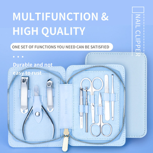 Prix d'usine – Kit de manucure classique noir mat 6 pièces, kit de pédicure professionnel 4-en-1 avec coupe-ongles et étui - Product Image 5