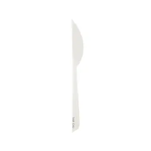 Cuchillo plástico de almidón de maíz desechable de 17cm para fiestas y ocasiones especiales - Product Image 1