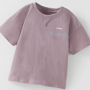เฟรนด์สทริปเสื้อยืดคอกลมแขนสั้นพิมพ์ลายสำหรับเด็กผู้ชาย - Product Image 3