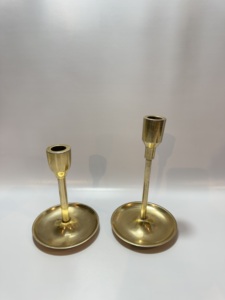 <b>Rustic</b> Branch Gold Aluminium Candle Holder Botanical Tree Branch Stem Taper Candlestick Stand Modern <b>Rustic</b> Table Decor - Product Image 3