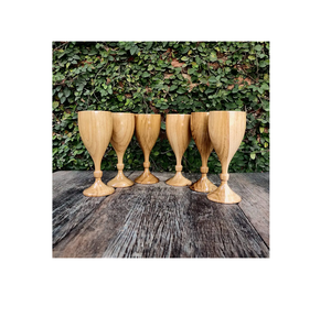 Glass Wooden Beer Mugs With Stainless Steel Inside Made in India Pure Food Safe Kitchen & Tabletop Kitchen Gadgets - Product Image 1