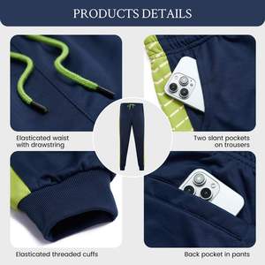 ชุดวอร์มสองชิ้นสำหรับผู้ชายชุดวอร์มแขนยาวสำหรับผู้ชาย - Product Image 3