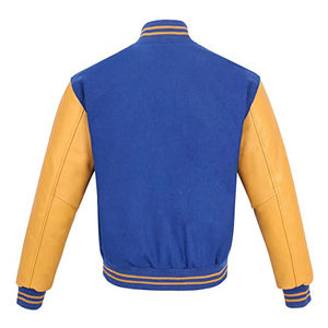 Blouson universitaire homme le plus vendu, style streetwear, uni, personnalisé, avec col montant et logo frontal - Product Image 3