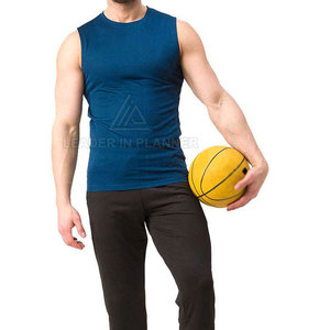 เสื้อยืดแขนกุดผู้ชายแบบคัสตอมไซส์ยอดนิยม คอกลม ผ้าฝ้าย 100% ระบายอากาศ แห้งเร็ว ผลิตตามสั่ง - Product Image 6