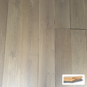 Parquet en chêne européen contrecollé 12 mm, système de pose clipsable, grade AB, chêne blanc - Product Image 1
