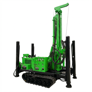 Plataforma de Perforación de Pozos de Agua Montada en Remolque/Ruedas de 150 m, Diámetro de Perforación de 100-300 mm para Perforación DTH en Roca Dura - Product Image 1