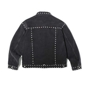 Custom Made Men's Long Stretch Denim <b>Jacket</b> Men Jean <b>Jacket</b> Cotton Winter Plain <b>Rhinestone</b> Denim <b>Jacket</b> for Men Plus Size - Product Image 2