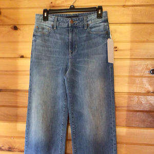 Jean baggy sur mesure pour femme, coupe ample et taille haute, en denim, style streetwear, vente en gros OEM - Product Image 2