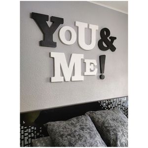 Lettres murales 3D en fer galvanisé, grandes enseignes alphabétiques en métal pour la décoration industrielle, la maison, les mariages, les jardins extérieurs et les ornements. - Product Image 1