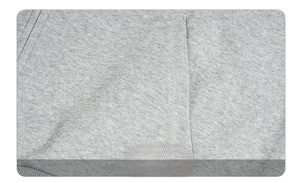 Sudadera con Capucha y Cierre para Hombre, Color Gris, Corte Holgado, Informal, Color Sólido, Felpa, 100% Algodón, Invierno, Impresión Digital - Product Image 6