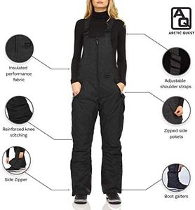 Salopettes de ski imperméables, coupe-vent et isolées, vente en gros, salopettes d'hiver, pantalons de snowboard personnalisés OEM pour sports d'hiver en plein air - Product Image 4