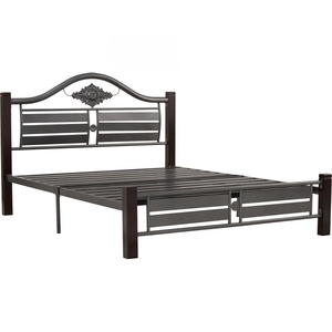 Base de Cama Doble de Hierro Forjado Negro, Estructura Metálica Personalizada para Dormitorio, Muebles para Hotel, Apartamento, Villa - Product Image 2