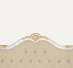 Cama King Size Tapizada de Lujo Estilo Europeo, Cabecera Acolchada de Madera de Caoba, Muebles de Dormitorio - Product Image 6