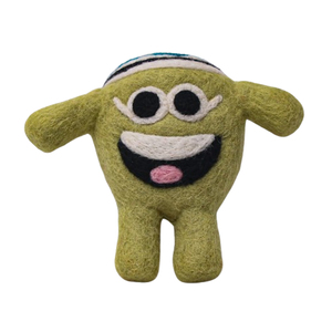 Juguete de Monstruo Hecho a Mano con Fieltro, Figura de Alienígena de Fieltro de Lana Verde Ecológica, Muñeco de Peluche de Dibujos Animados para Niños, Regalos de Cumpleaños - Product Image 1