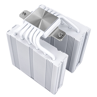 Refroidisseur de processeur Thermalright RK120 BLANC, hauteur 156 mm, double tour, 6 caloducs, radiateur à air tout blanc, AMD INTEL