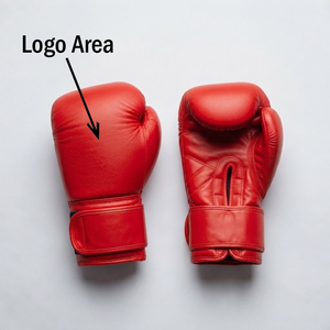 Gants de boxe en gros pour adultes, taille complète, personnalisables avec logo, fermeture auto-agrippante, en cuir rouge, pour sparring et entraînement de combat - Product Image 6