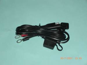 CABLE DE ALIMENTACIÓN 6,4 18AWG SAE CONECTOR DE ENCHUFE 7.5A FUSIBLE DE MOLDURA MM CONJUNTO DE CABLE DE TERMINAL DE ANILLO - Product Image 4