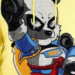 Fabricant de vêtements streetwear 2026 : Sweat à capuche zippé effet délavé et logo personnalisé, imprimé vintage avec motif panda sur le devant - Product Image 6