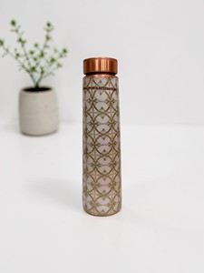 ขวดน้ำลายโบราณสุดหรูจาก Indian exports international ทองแดงบริสุทธิ์ที่ได้รับการรับรอง - Product Image 1