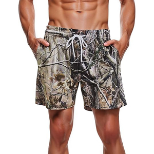 Pantalones Cortos Deportivos Casuales para Hombre, con Cordón, 100% Poliéster, Lona de 160g, Resistentes al Viento, Cintura Media, Bolsillos con Impresión Digital, Transpirables - Product Image 6