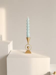 Modern Gold Metal Taper Candle Holder Nordic Geometric Sphere <b>Candlestick</b> Stand Luxury <b>Brass</b> Wedding Centerpiece Home Ornament - Product Image 2