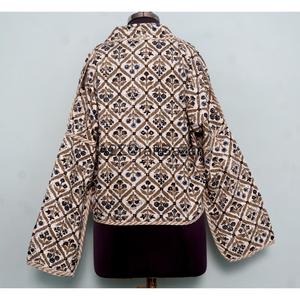 Vintage Indian Kantha Handmade 100% Pure Cotton <b>Jacket</b> Comfortable And Breathable <b>Jackets</b> For Womens And <b>Girls</b> - Product Image 5