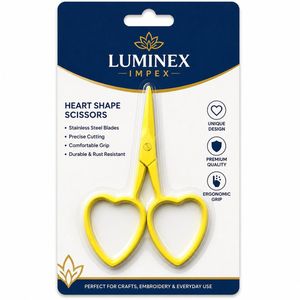 Ciseaux à broder en forme de tournesol Lames en acier inoxydable tranchantes Forme de tournesol jaune - Product Image 1