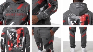 Conjunto de chándal personalizado para hombre, sudadera con capucha, pantalones deportivos, 100% algodón, ropa deportiva, ropa de calle, conjunto de dos piezas, sudadera con capucha de forro polar - Product Image 4