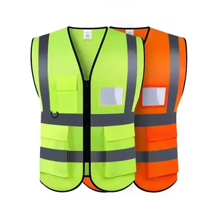 Gilet de sécurité haute visibilité NESTA SPORTS en maille de haute qualité, gilet de protection du travail à haute visibilité avec poches - Product Image 5