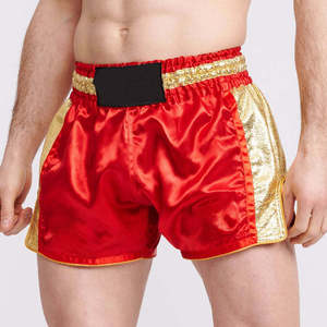 Pantalones Cortos Deportivos de Muay Thai, Pantalones Cortos de Boxeo, Pantalones Cortos de Artes Marciales, Ropa de Entrenamiento Físico, Alta Calidad, 100% Poliéster, Pantalones Cortos de Muay Thai - Product Image 1
