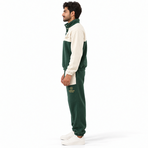 Conjunto Deportivo para Hombre de Algodón y Poliéster, Chaqueta con Capucha, Pantalones Deportivos Ajustados, Ropa Deportiva para Correr, Ropa Casual Deportiva Urbana - Product Image 3