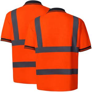Custom Safety Polo Shirt with Reflective Strips High Visibility Features for Outdoor Workwear - Product Image 4