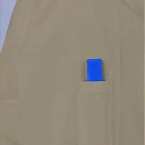 Blouse d'hôpital pour femme, de qualité supérieure, fabriquée directement, longue, respirante, séchage rapide, 100% coton, pour infirmières et laboratoires. - Product Image 4