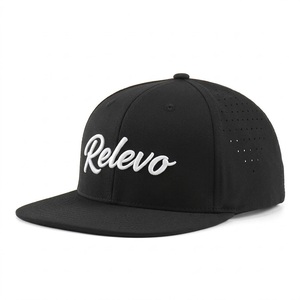Gorra de Béisbol Negra de 5 Paneles, Diseño Ligeramente Curvo, para Hombre y Mujer, Transpirable, Bordado Disponible, MOQ Bajo, Precio Económico - Product Image 5
