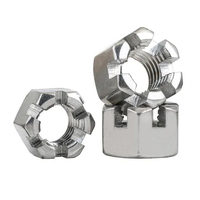 Écrou hexagonal fendu personnalisable, anti-desserrage, GB/T6178, M5 à M36, résistant aux vibrations, pour l'assemblage et l'exploitation minière, fourni directement par l'usine
