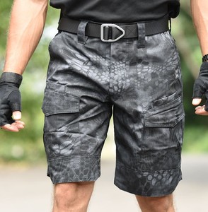 Shorts de travail ODM pour hommes, style sport décontracté, coupe ample, taille haute, en toile de coton tricotée 100%, tendance été - Product Image 4