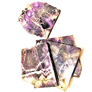 Wholesale <b>Coasters</b> Amethyst Blue Slice Quartz Natural Shape Feng Shui For Table Tea Cup Souvenir Rocks Minerals Slice - Product Image 3