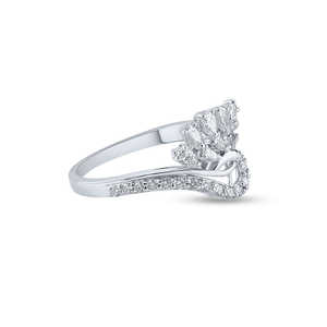 แหวนทองคำ 18K ประดับเพชรหลายเหลี่ยมทรงห่อหุ้ม พร้อมเพชรเติมเต็ม ได้รับการรับรองจาก IGI เครื่องประดับหรูสำหรับผู้หญิง - Product Image 6