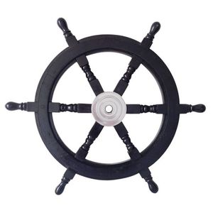 Wooden <b>Ship</b> <b>Wheel</b> Admirals Decorative Companion Developed to Celebrate Nautical Heritage with Elegant Wall Presentation - Product Image 5