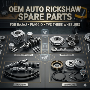 Pièces détachées OEM pour auto-rickshaw Bajaj Piaggio TVS, composants de transmission et de suspension du moteur pour véhicules à trois roues - Product Image 2