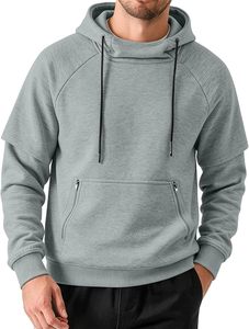 Sudaderas con Capucha para Hombre, Cuello Tipo Capucha, Cordón Ajustable, Manga Larga, Corte Holgado, Estilo Casual para Otoño e Invierno - Product Image 3